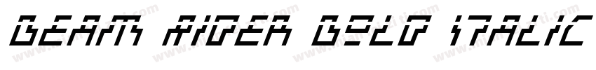 Beam Rider Bold Italic Laser字体转换